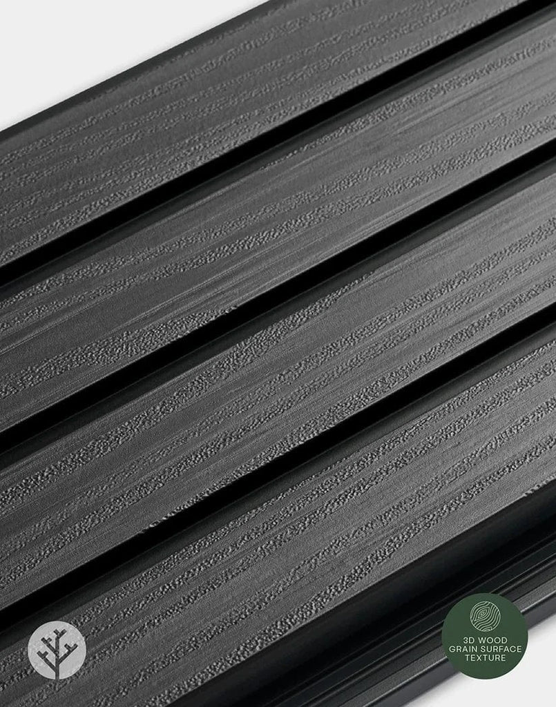 Plaank® Exterior Slat Wall Panels Black