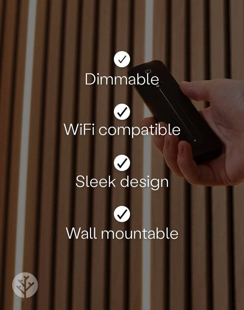 Remote control product packaging showing WVH branding and wireless LED controller features