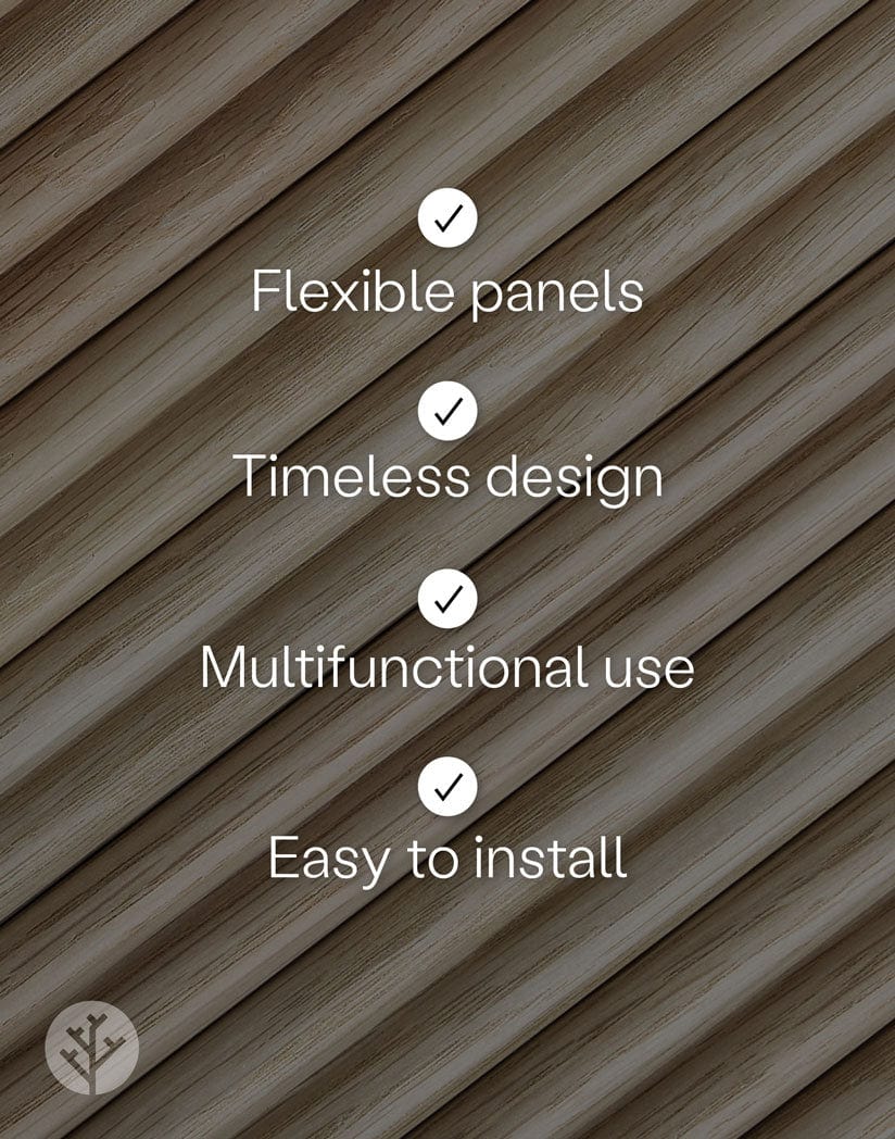 WVH® Australia Flutto Oak Mini-Ridge Flexible Panels