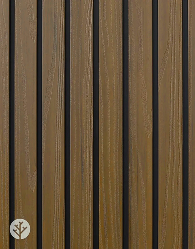 Plaank oak panels installed on commercial cafe exterior with warm timber-effect appearance