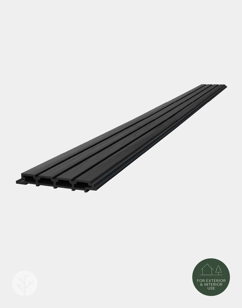 Plaank® Exterior Slat Wall Panels Black