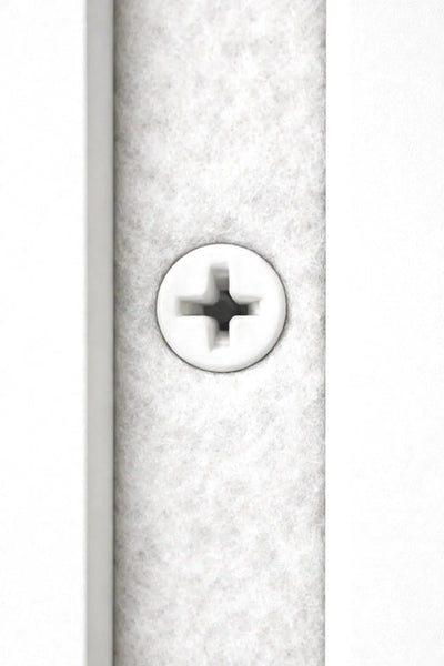 Pack of white interior screws for colour-matched installation on white Acupanel panels
