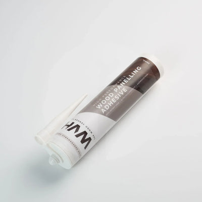 Close-up of WVH adhesive tube label showing product name and high performance specifications