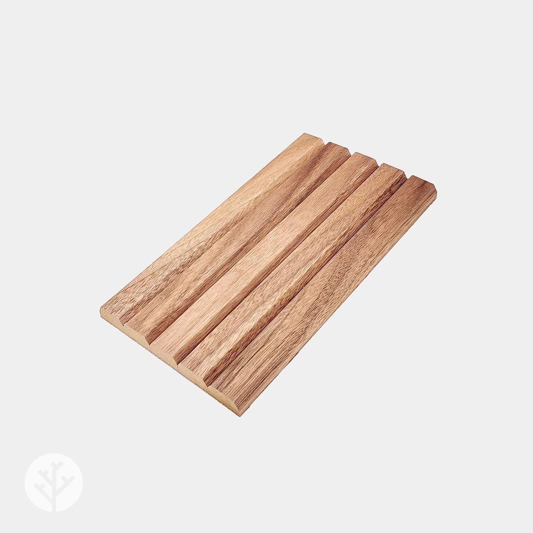 Hand bending Flutto sample piece demonstrating flexibility of the tambour panel design